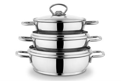 Schafer Cookhaus Çelik Sahan Seti 6 Parça-Gümüş