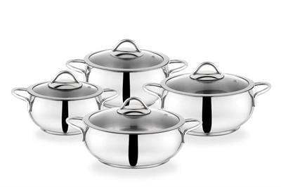 Schafer Cookhaus Çelik Tencere Seti 8 Parça-Inox