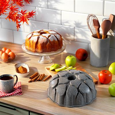 Schafer Cory Kalpli Döküm Kek Kalıbı-Gri