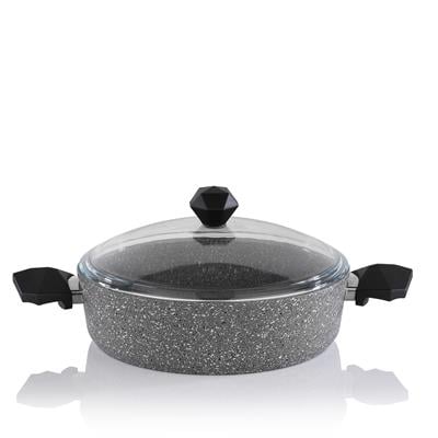 Schafer Cory Yanmaz Yapışmaz Basık Tencere 30 Cm-Gri