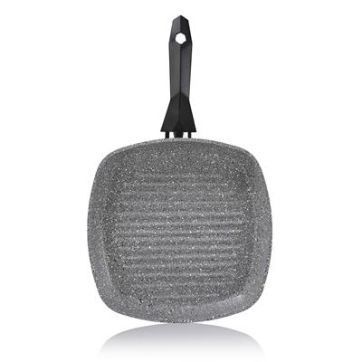 Schafer Cory Yanmaz Yapışmaz Kare Grill Tava 28Cm-Gri