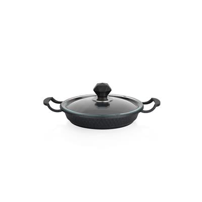 Schafer Crystal 3 lü Döküm Sahan Seti 6 Parça-Siyah