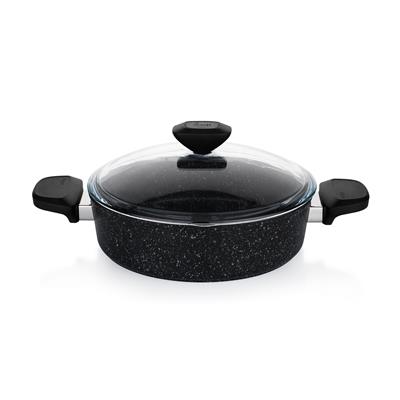 Schafer Etna Yanmaz Yapışmaz Tencere Seti 7 Parça-Siyah