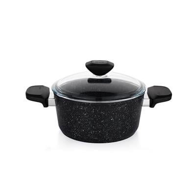 Schafer Etna Yanmaz Yapışmaz Tencere Seti 7 Parça-Siyah