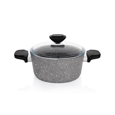 Schafer Etna Yanmaz Yapışmaz Tencere Seti 7 Parça-Gri