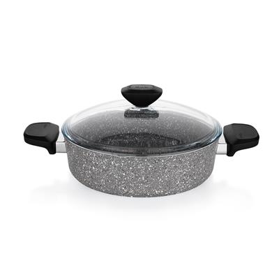 Schafer Etna Yanmaz Yapışmaz Tencere Seti 7 Parça-Gri