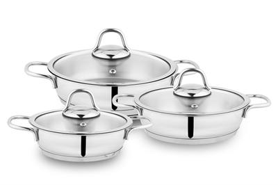 Schafer Eva Çelik Sahan Seti-6 Parça-Inox