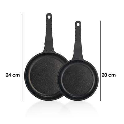 Schafer Famos Döküm Tava Seti 2 Parça-Gri