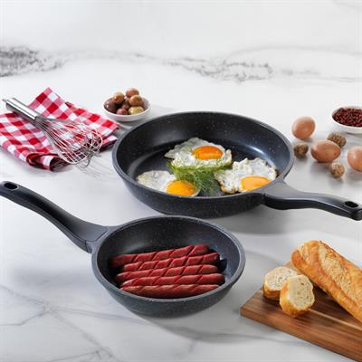 Schafer Famos Döküm Tava Seti 2 Parça-Gri