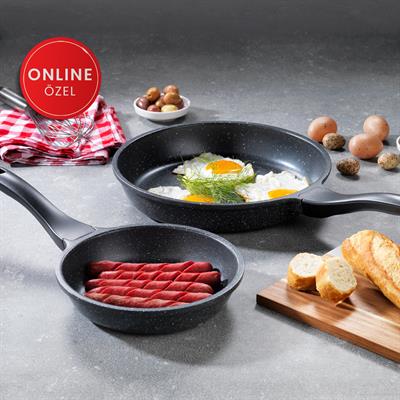 Schafer Famos Döküm Tava Seti 2 Parça-Gri