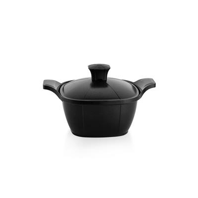 Schafer Felsen Kare Seramik Tencere Seti 7 Parça-Siyah