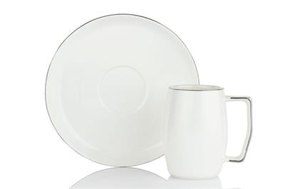 Schafer Flott 6 lı Kahve Fincan Takımı 12 Parça-Gümüş