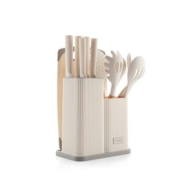 Schafer Forge Bıçak ve Servis Seti 12 Parça-Krem