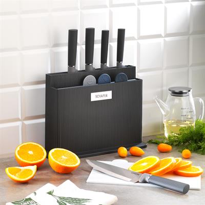 Schafer Forge Kesme Tahtası/Bıçak Seti 10 Parça-Siyah