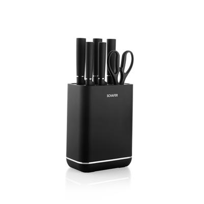 Schafer Forge Makaslı Bıçak Seti 7 Parça-Siyah