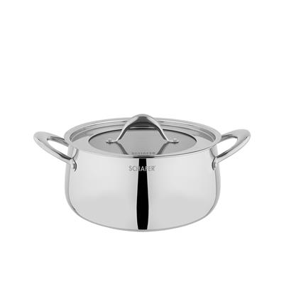 Schafer Galaxy Çelik Tencere Seti 8 Parça-Inox