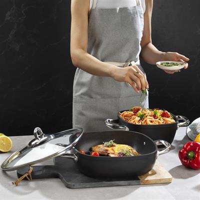 Schafer Gastronomie Master Granit Basık Tencere-24Cm