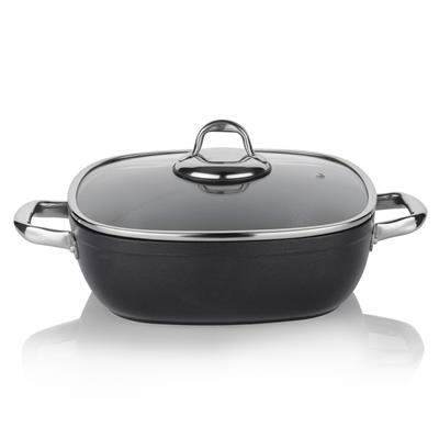 Schafer Gastronomie Master Granit Basık Tencere-28Cm