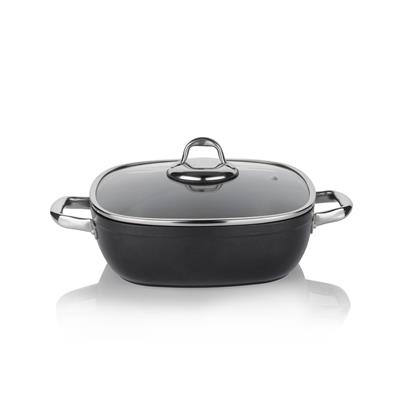 Schafer Gastronomie Master Granit Basık Tencere-24Cm