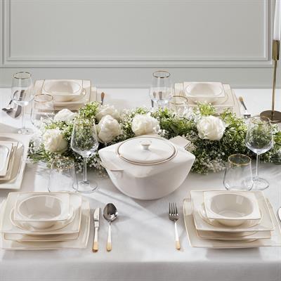 Schafer Glamor Pure Yemek Takımı 60 Parça-Gold