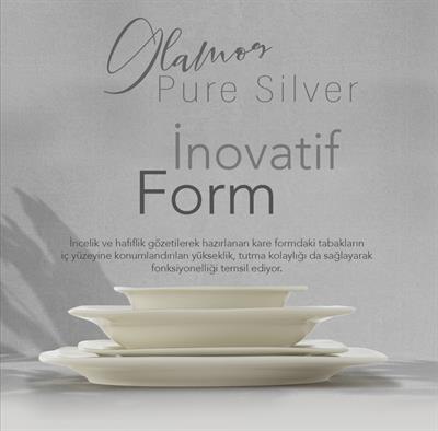 Schafer Glamor Pure Yemek Takımı 60 Parça-Platin