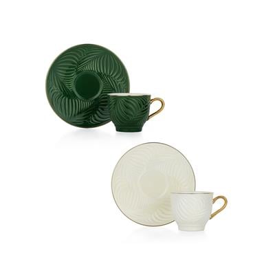 Schafer Glossy 6 Kişilik Kahve Fincan Takımı 12 Parça-Asorti02