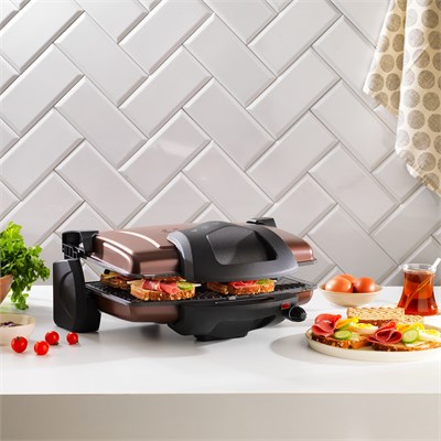 Schafer Grill Chef Tost Makinesi-Kahverengi
