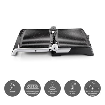 Schafer Grill Haus Tost Makinesi-Inox