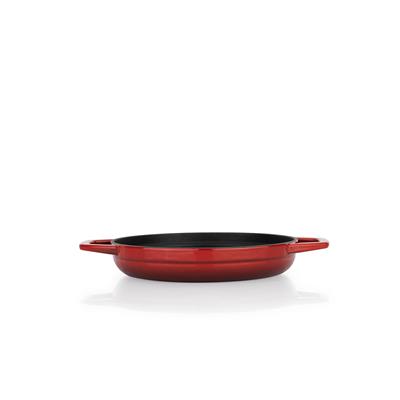 Schafer Guss Chef Döküm Sahan Çift Kulplu 19Cm-1 Parça-Kırmızı