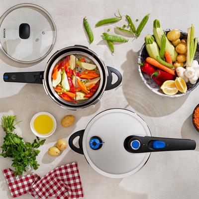 Schafer Gusto Chef 2 li Düdüklü Tencere Seti 4+7 L 4 Parça-Inox