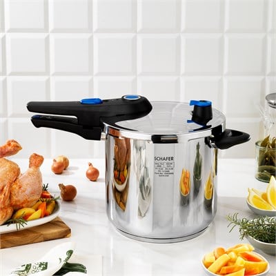 Schafer Gusto Chef 8 L Düdüklü Tencere-Inox