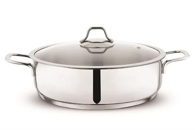 Schafer Held Çelik Basık Tencere 24 Cm-2 Parça-Inox