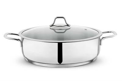 Schafer Held Çelik Basık Tencere 28 Cm-2 Parça-Inox