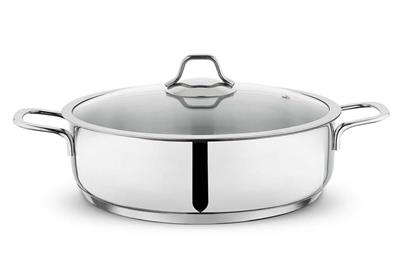 Schafer Held Çelik Basık Tencere 30 Cm-2 Parça-Inox