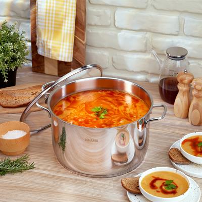 Schafer Held Çelik Derin Tencere 28 Cm 2 Parça-Inox