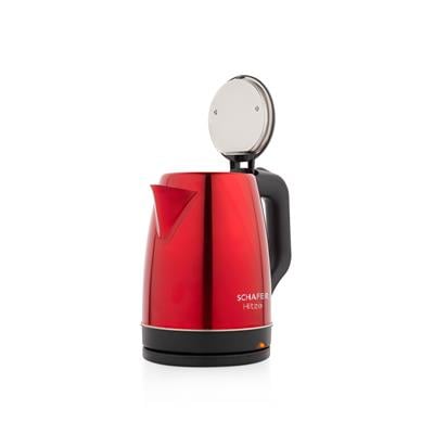 Schafer Hitze Paslanmaz Çelik Su Isıtıcı (Kettle)-Kırmızı