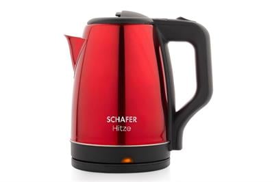 Schafer Hitze Paslanmaz Çelik Su Isıtıcı (Kettle)-Kırmızı
