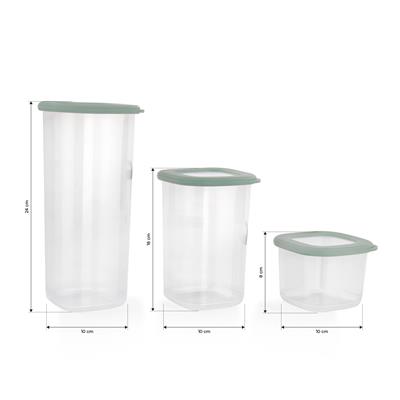 Schafer Hold 3 lü Saklama Kabı-Su Yeşili