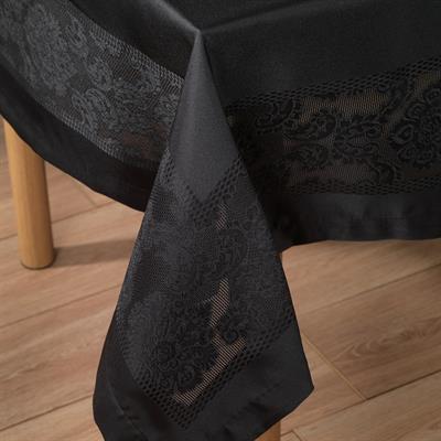Schafer Home Amar Masa Örtüsü 150x220cm 1 Parça - Siyah