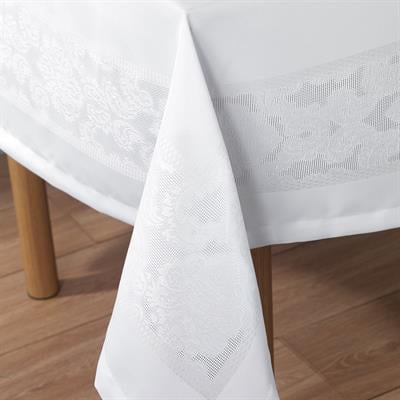 Schafer Home Amar Masa Örtüsü 150x220cm 1 Parça - Beyaz