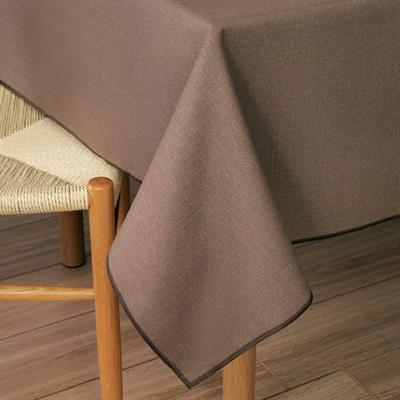 Schafer Home Bianca Keten Polyester Masa Örtüsü 160x250 Cm-Vizon