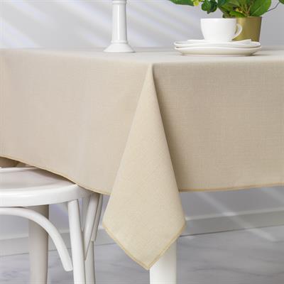 Schafer Home Bianca Keten Polyester Masa Örtüsü 160x250-Krem