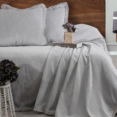 Schafer Home Blossom Yatak Örtüsü Seti 3 Parça-Gri