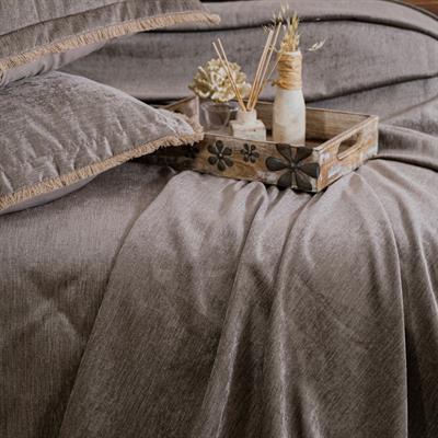 Schafer Home Blossom Yatak Örtüsü Seti 3 Parça-Bej