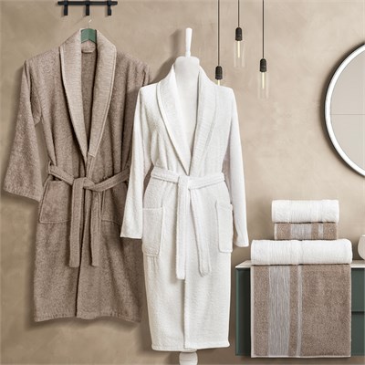 Schafer Home Bohemia 2 Banyo Seti 6 Parça-Krem/Bej