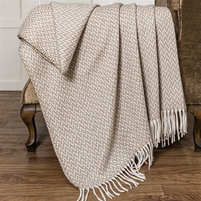Schafer Home Caprice Throw Battaniye 130x170 Cm-Bej