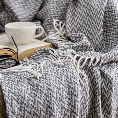Schafer Home Caprice Throw Battaniye 130x170 Cm-Gri