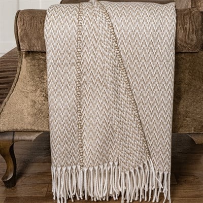 Schafer Home Caprice Throw Battaniye 130x170 Cm-Bej