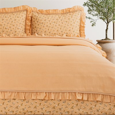 Schafer Home Chance Çift Kişilik Pike Takımı 4 Parça-Açık Hardal