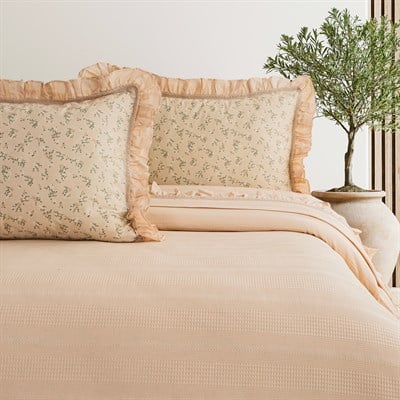 Schafer Home Chance Çift Kişilik Pike Takımı 4 Parça-Bej